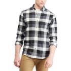 Big & Tall Chaps Regular-fit Performance Flannel Button-down Shirt, Men's, Size: L Tall, Black