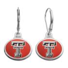 Fiora Texas Tech Red Raiders Sterling Silver Team Logo Drop Earrings, Girl's, Multicolor