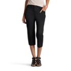 Women's Lee Brenna Relaxed Fit Capris, Size: 6 Avg/reg, Black