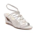 New York Transit Fancy One Women's Wedge Sandals, Size: 7.5 Wide, Silver