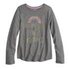 Girls 7-16 & Plus Size So&reg; Long Sleeve Graphic Tee, Size: 12, Med Blue