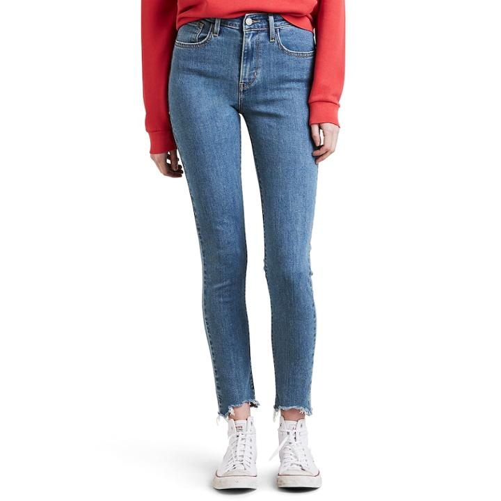 Women's Levi's&reg; 721 Modern Fit High Rise Skinny Jeans, Size: 26(us 2)m, Dark Blue