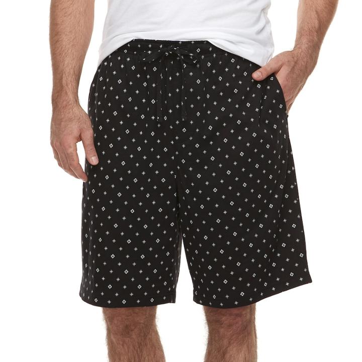 Big & Tall Croft & Barrow&reg; True Comfort Lounge Shorts, Men's, Size: L Tall, Black