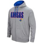 Men's Campus Heritage Kansas Jayhawks Full-zip Hoodie, Size: Small, Grey (charcoal)