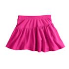 Girls 4-10 Jumping Beans&reg; Solid Tulip Tiered Skort, Size: 8, Med Pink