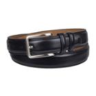 Men's Croft & Barrow&reg; Feather-edge Stitched Belt, Size: 32, Black