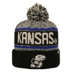Adult Top Of The World Kansas Jayhawks Heezy Skate Hat, Black