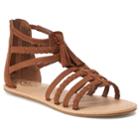 So&reg; Spectator Girls' Gladiator Sandals, Size: 2, Brown