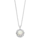 Simply Vera Vera Wang Freshwater Cultured Pearl & Diamond Accent Rows Pendant, Women's, White