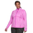 Plus Size Tek Gear&reg; Zip-up Performance Jacket, Women's, Size: 1xl, Brt Purple