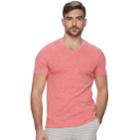 Men's Marc Anthony Slim-fit Shadow-dye Tee, Size: Small, Brt Red