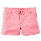 Girls 4-8 Carter's Twill Shorts, Girl's, Size: 7, Pink