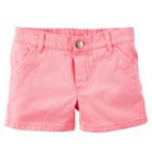 Girls 4-8 Carter's Twill Shorts, Girl's, Size: 7, Pink