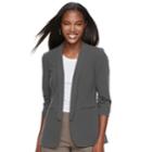 Women's Apt. 9&reg; Long Blazer, Size: Small, Dark Grey