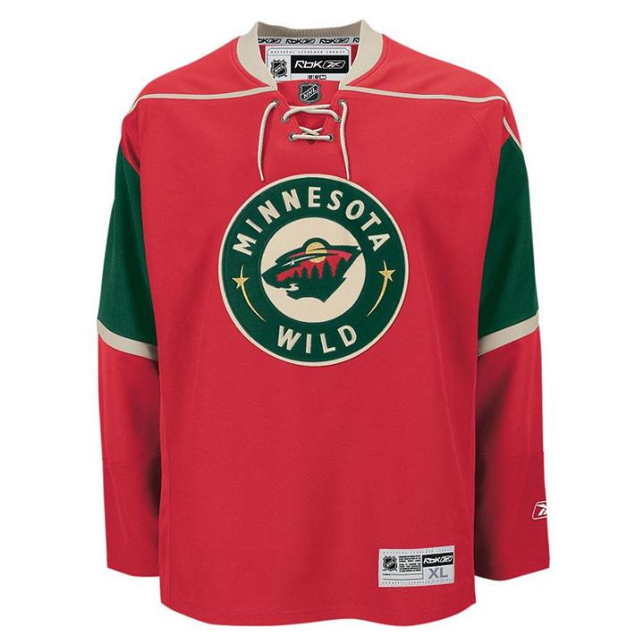 Men's Reebok Minnesota Wild Jersey, Size: Xl, Red