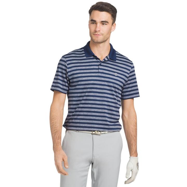 Men's Izod Ace Classic-fit Striped Performance Golf Polo, Size: Small, Brt Blue