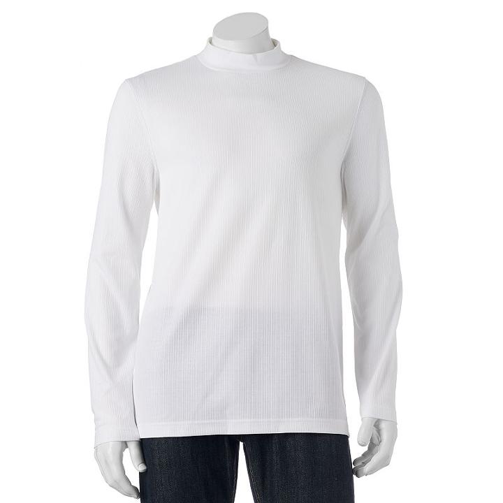 Big & Tall Croft & Barrow&reg; Classic-fit Solid Mockneck Tee, Men's, Size: 2xb, Natural