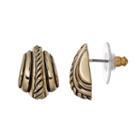 Dana Buchman Textured Gold Tone Stud Earrings, Women's