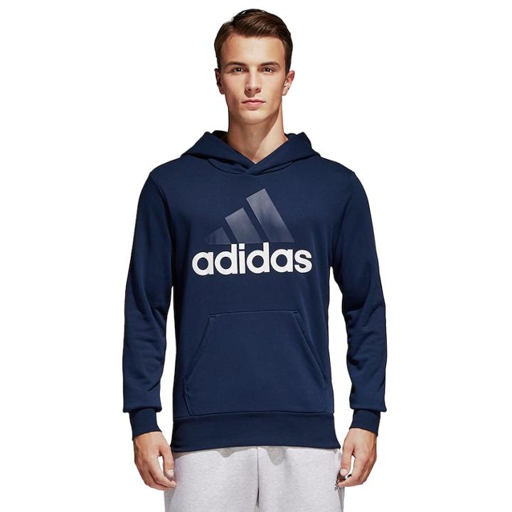 Men's Adidas Essential Pull-over Hoodie, Size: Large, Blue (navy)