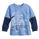 Baby Boy Jumping Beans&reg; Mock Layer Graphic Tee, Size: 24 Months, Med Blue