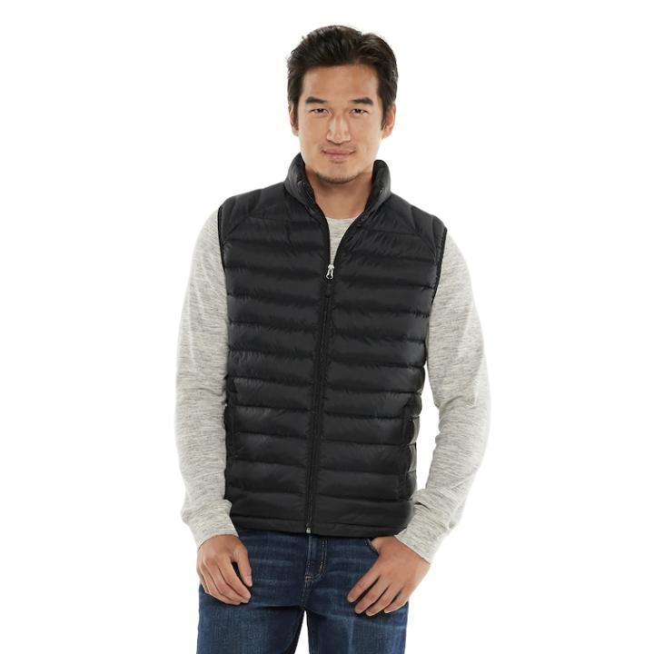 Men's Heat Keep Nano Lightweight Packable Vest, Size: Medium, Black