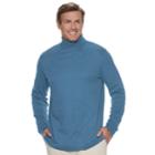 Big & Tall Croft & Barrow&reg; Classic-fit Easy-care Turtleneck, Men's, Size: Xl Tall, Med Blue