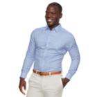 Men's Haggar Classic-fit Tuckless Button-down Shirt, Size: Xl, Pink Ovrfl