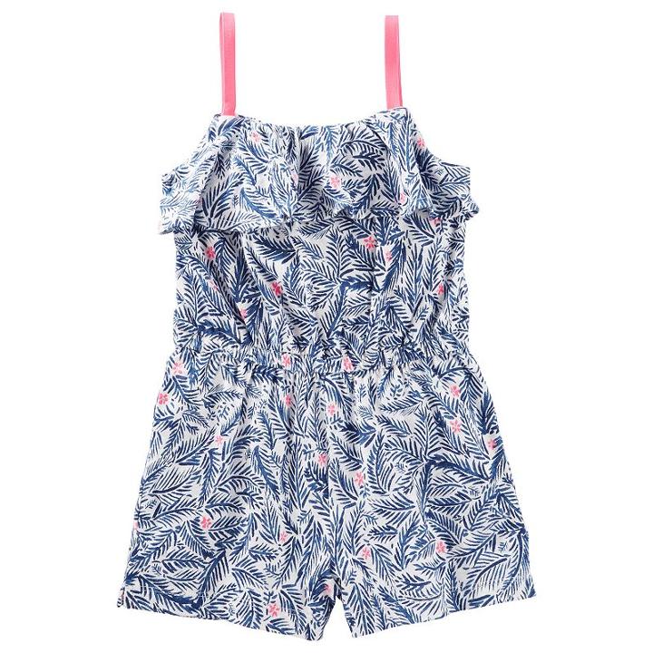 Girls 4-8 Oshkosh B'gosh&reg; Pop-over Romper, Girl's, Size: 12, Ovrfl Oth