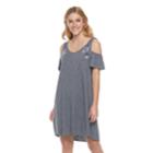 Women's Sonoma Goods For Life&trade; Embroidered Cold-shoulder Shift Dress, Size: Large, Dark Blue