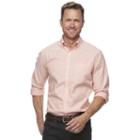 Men's Croft & Barrow&reg; True Comfort Classic-fit Stretch Button-down Shirt, Size: Large, Med Orange