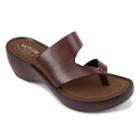 Eastland Laurel Women's Thong Wedge Sandals, Size: Medium (11), Brown