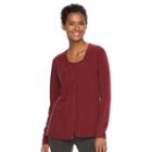 Women's Napa Valley Mock-layer Cardigan, Size: Xl, Red Other