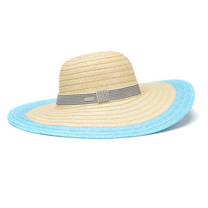 Women's Betmar Lora Braided Wide Brim Sun Hat, White