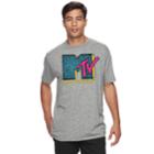 Men's Mtv Logo Tee, Size: Xxl, Dark Grey
