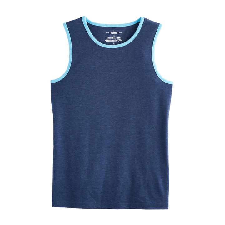 Boys 8-20 Urban Pipeline&reg; Ultimate Solid Tank, Size: Large, Blue