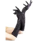 Adult Long Black Costume Gloves, Women's