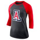 Women's Nike Arizona Wildcats Baseball Tee, Size: Xxl, Grey
