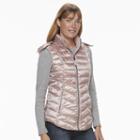 Women's Tek Gear Hooded Puffer Vest, Size: Small, Med Pink
