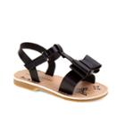 Laura Ashley Toddler Girls' Bow Slingback Sandals, Girl's, Size: 7 T, Black