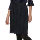 Women's Apt. 9&reg; Pleated Midi Skirt, Size: Large, Dark Blue