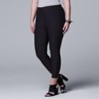Plus Size Simply Vera Vera Wang Modern Ankle Pants, Women's, Size: 1xl, Black