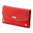 Buxton Westcott Leather Checkbook Wallet, Women's, Red