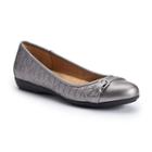 Croft & Barrow&reg; Women's Ortholite Quilted Ballet Flats, Size: 6.5, Silver