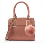 Apt. 9&reg; Sugar Pom-pom Mini Satchel, Women's, Pink Other