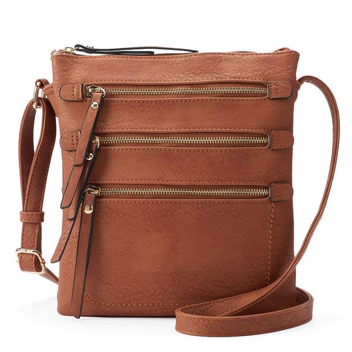 Deluxity Layla Triple-entry Crossbody, Women's, Brown
