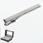 Croft & Barrow&reg; Brushed Rhodium Tie Clip - Men, Silver