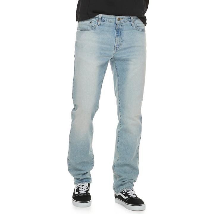 Men's Urban Pipeline Slim-fit Straight-leg Jeans, Size: 34x30, Blue