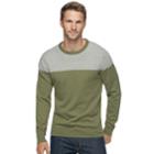Men's Sonoma Goods For Life&trade; Coolmax Classic-fit Crewneck Sweater, Size: Large, Dark Green