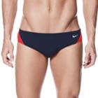 Men's Nike Surge Poly Performance Swim Briefs, Size: 38, Red Other
