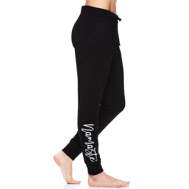 Women's Gaiam Nirvana Namaste Graphic Yoga Jogger Sweatpants, Size: Xl, Oxford